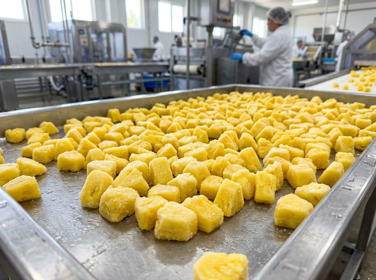 IQF Frozen Pineapple Chunks and Tidbits